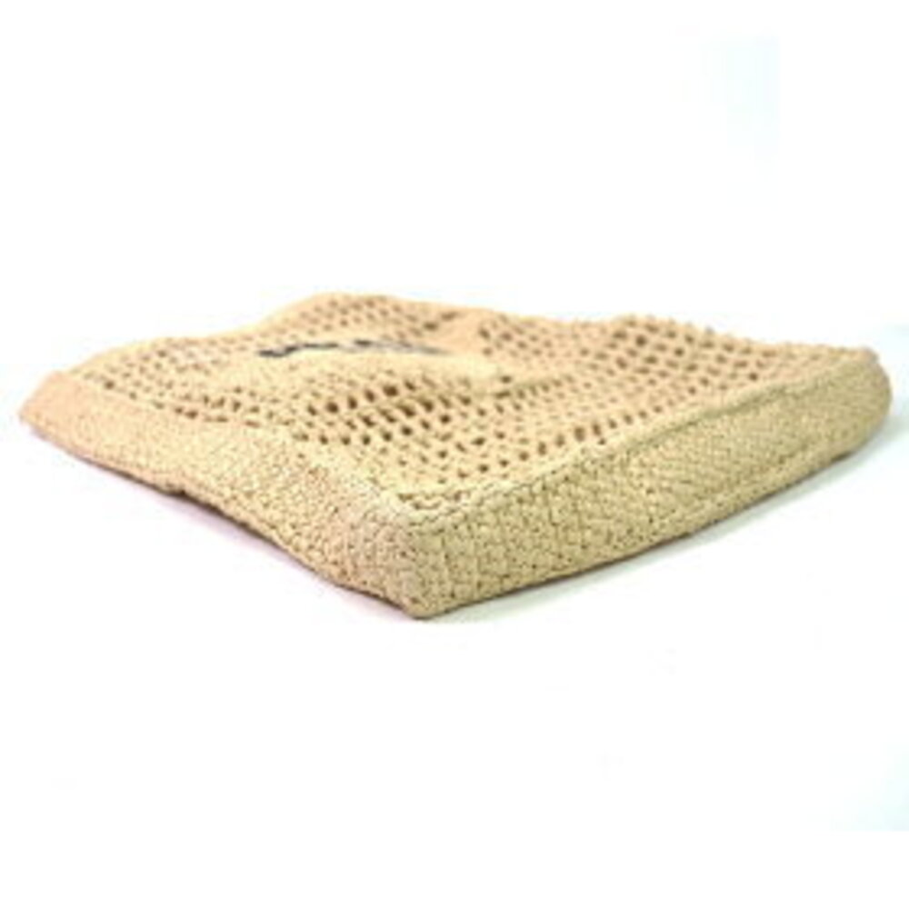 Prada Tote Natural Bag Raffia Crochet Logo - Picture 4 of 7